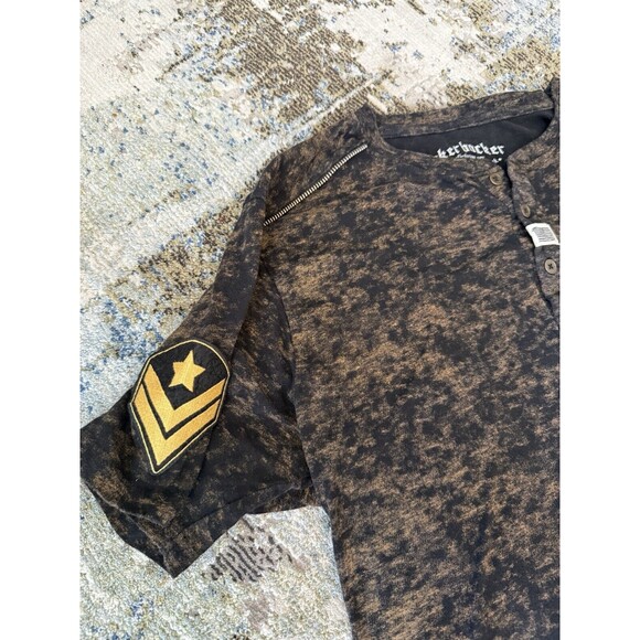 knickerbocker nyc ltd. edt. 23 Gold Black Army Skater shirt Adult Size XL - Picture 4 of 8